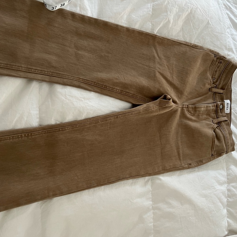 Pistola Brown/Tan cropped jean